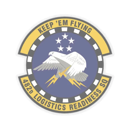 482d Logistics Readiness Squadron (U.S. Air Force) STICKER Vinyl Kiss-Cut Decal 2 Inch Transparent - The Sticker Space