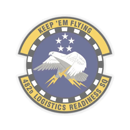 482d Logistics Readiness Squadron (U.S. Air Force) STICKER Vinyl Kiss-Cut Decal 3 Inch Transparent - The Sticker Space