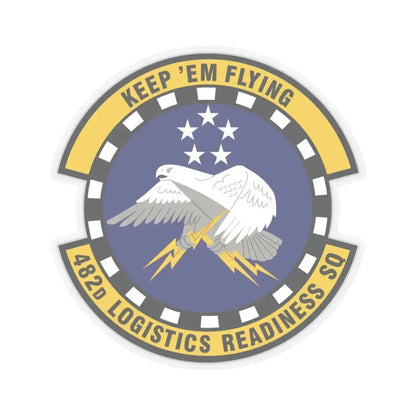 482d Logistics Readiness Squadron (U.S. Air Force) STICKER Vinyl Kiss-Cut Decal 6 Inch Transparent - The Sticker Space