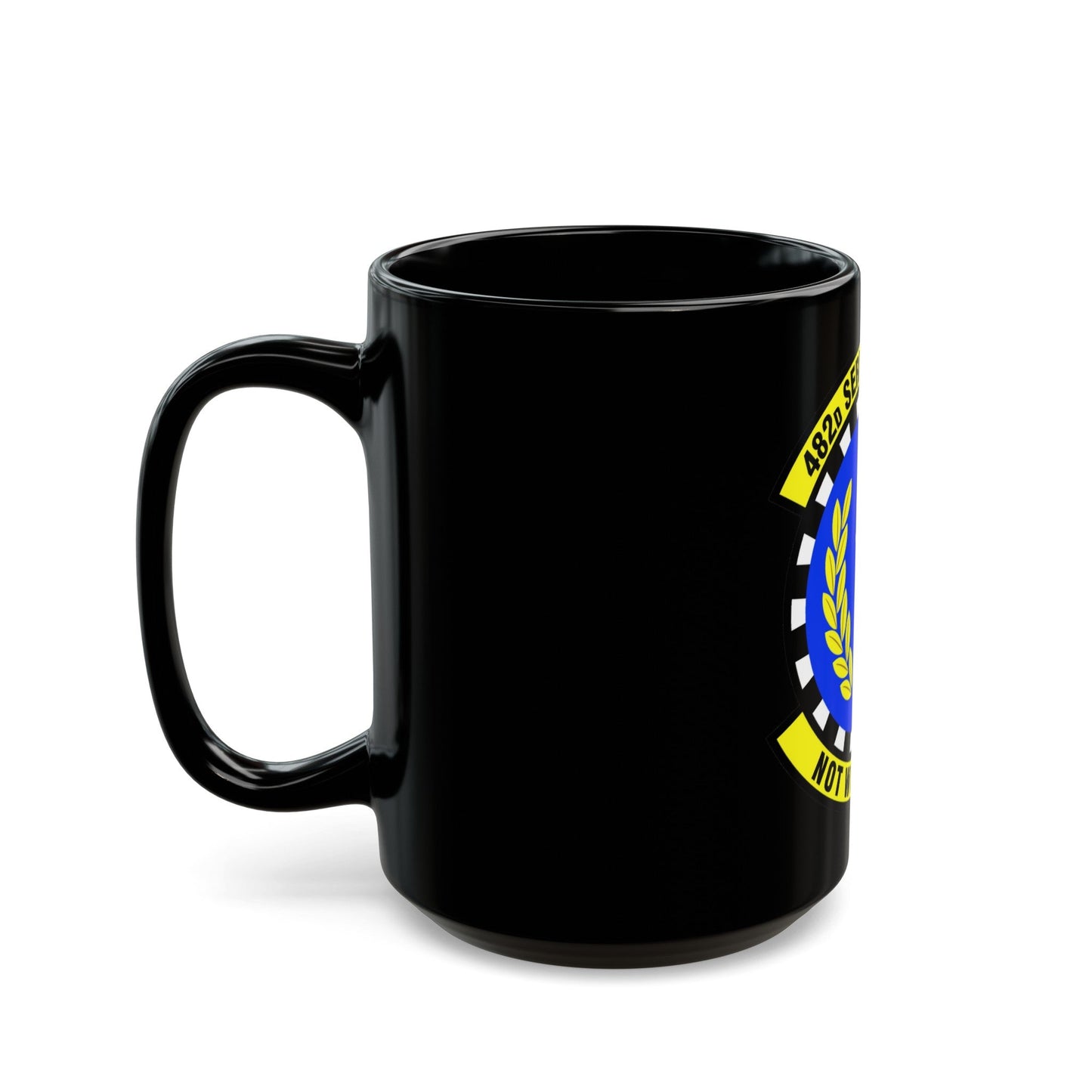 482d Services Flight (U.S. Air Force) Black Coffee Mug-The Sticker Space