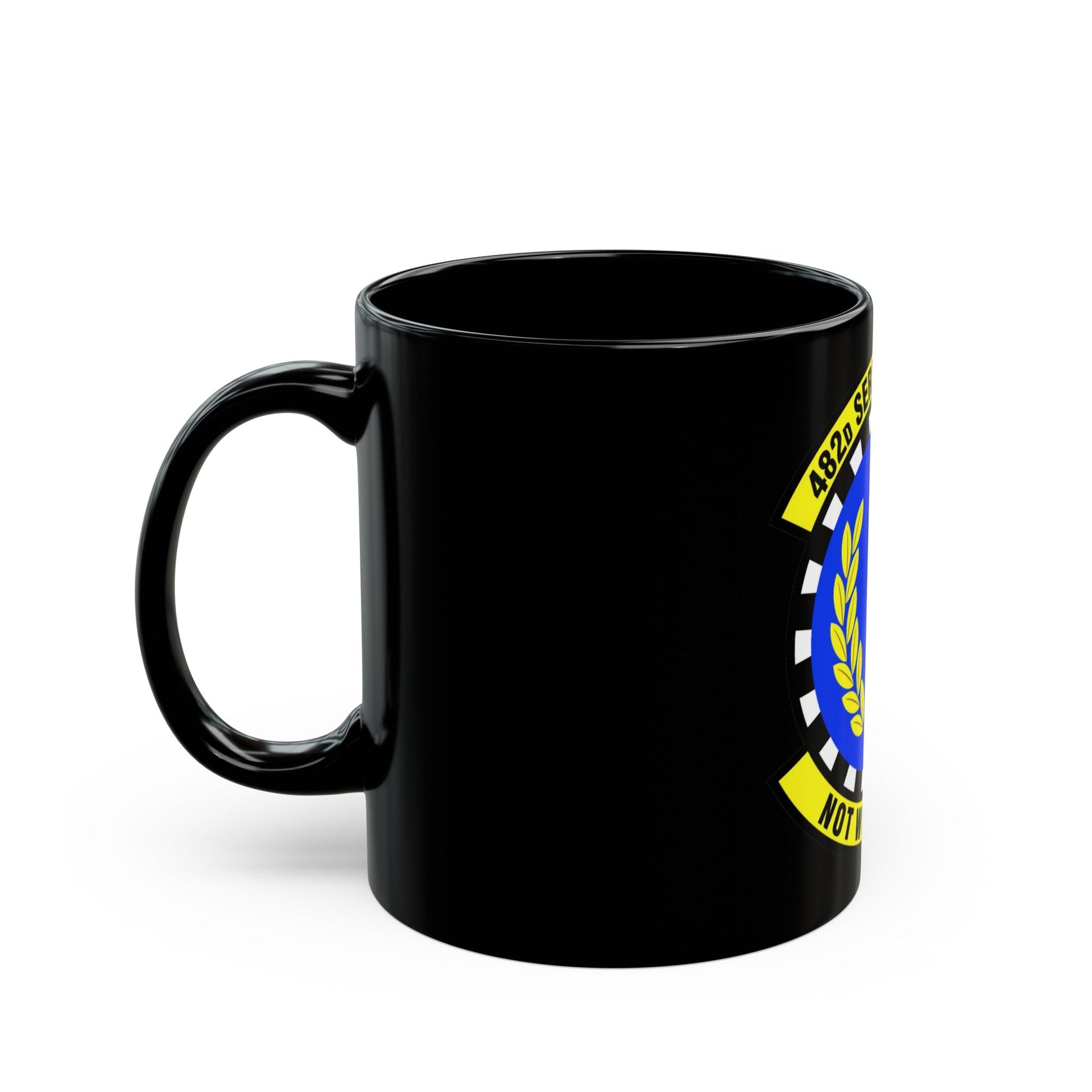 482d Services Flight (U.S. Air Force) Black Coffee Mug-The Sticker Space