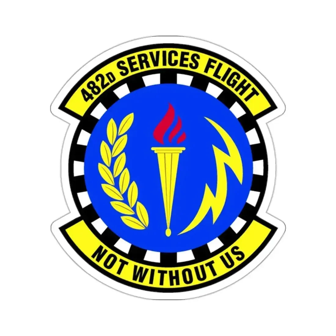 482d Services Flight (U.S. Air Force) STICKER Vinyl Die-Cut Decal 2 Inch - The Sticker Space