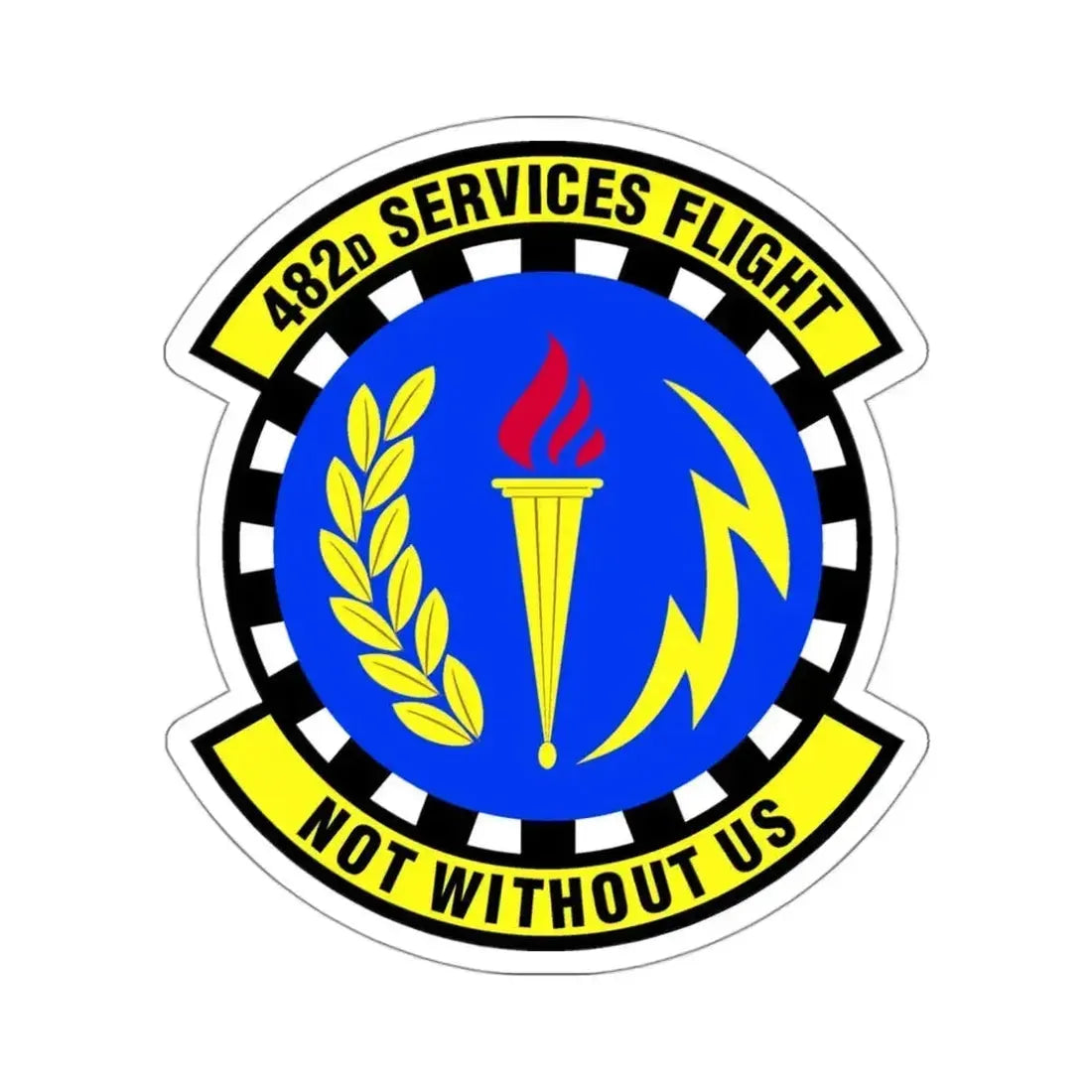 482d Services Flight (U.S. Air Force) STICKER Vinyl Die-Cut Decal 3 Inch - The Sticker Space
