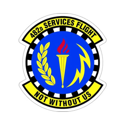 482d Services Flight (U.S. Air Force) STICKER Vinyl Kiss-Cut Decal 2 Inch White - The Sticker Space