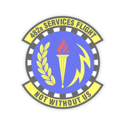 482d Services Flight (U.S. Air Force) STICKER Vinyl Kiss-Cut Decal 3 Inch Transparent - The Sticker Space