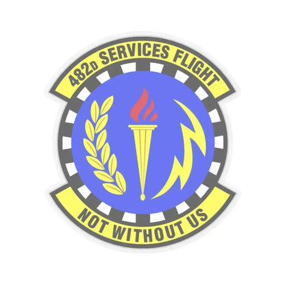 482d Services Flight (U.S. Air Force) STICKER Vinyl Kiss-Cut Decal 4 Inch Transparent - The Sticker Space