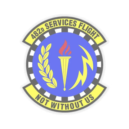 482d Services Flight (U.S. Air Force) STICKER Vinyl Kiss-Cut Decal 6 Inch Transparent - The Sticker Space