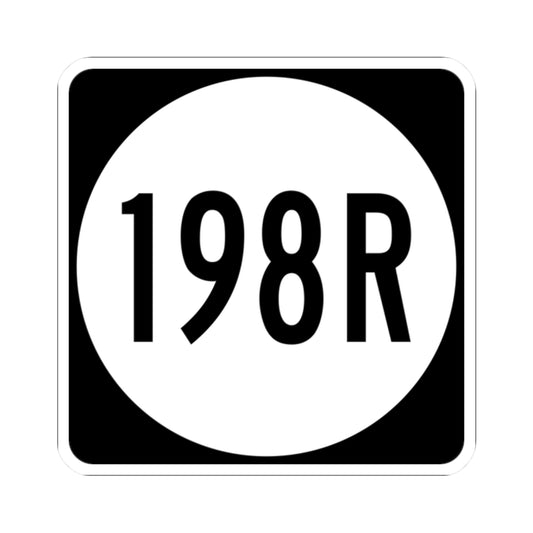 PR tertiary 198R (Puerto Rico) (Road Sign) STICKER Vinyl Kiss-Cut Decal