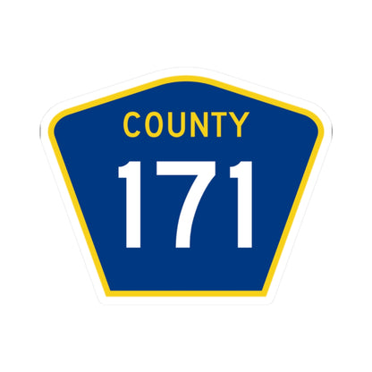 County 171 MN (Minnesota) (Road Sign) STICKER Vinyl Kiss-Cut Decal
