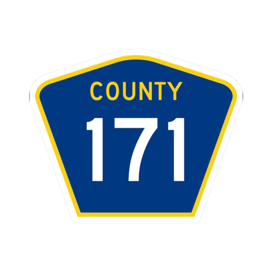 County 171 MN (Minnesota) (Road Sign) STICKER Vinyl Kiss-Cut Decal