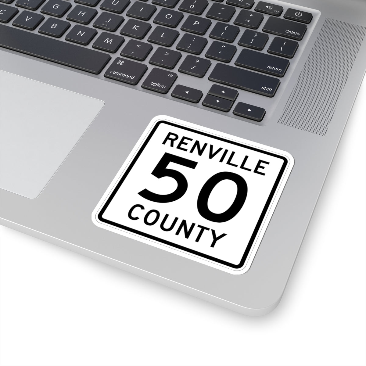 Renville County 50 MN (Minnesota) (Road Sign) STICKER Vinyl Kiss-Cut Decal