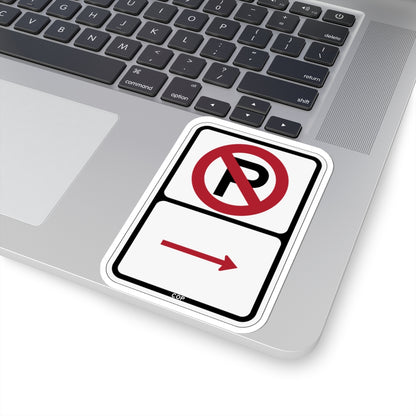 PBOT Road sign P1000R (Oregon) (Road Sign) STICKER Vinyl Kiss-Cut Decal