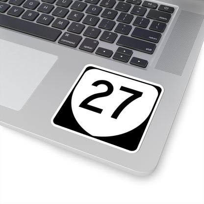 Virginia 27 (Virginia) (Road Sign) STICKER Vinyl Kiss-Cut Decal