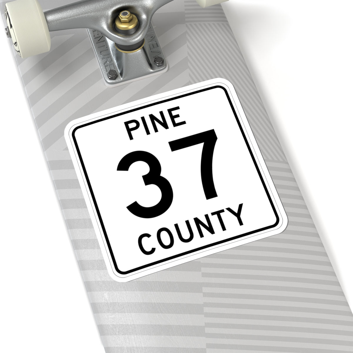 Pine County Route 37 MN (Minnesota) (Road Sign) STICKER Vinyl Kiss-Cut Decal