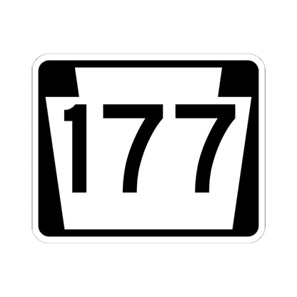 PA-177 (Pennsylvania) (Road Sign) STICKER Vinyl Kiss-Cut Decal