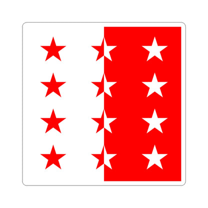 Flag of the Rhodanic Republic (Switzerland) STICKER Vinyl Kiss-Cut Decal