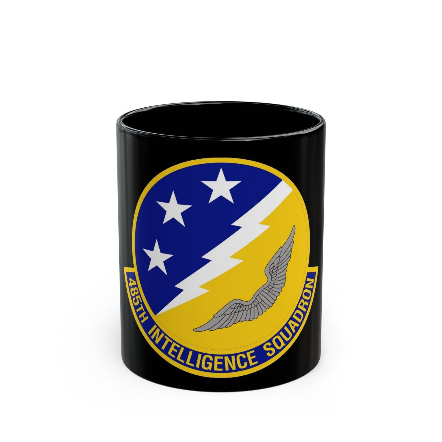 485 Intelligence Squadron ACC (U.S. Air Force) Black Coffee Mug-11oz-The Sticker Space