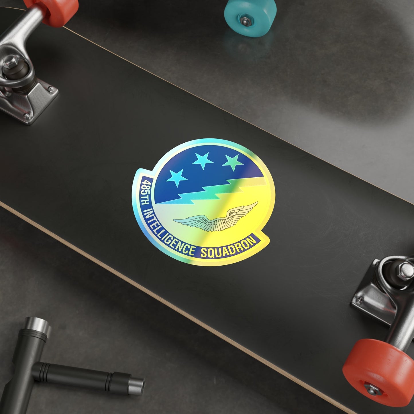 485 Intelligence Squadron ACC (U.S. Air Force) Holographic STICKER Die-Cut Vinyl Decal-The Sticker Space