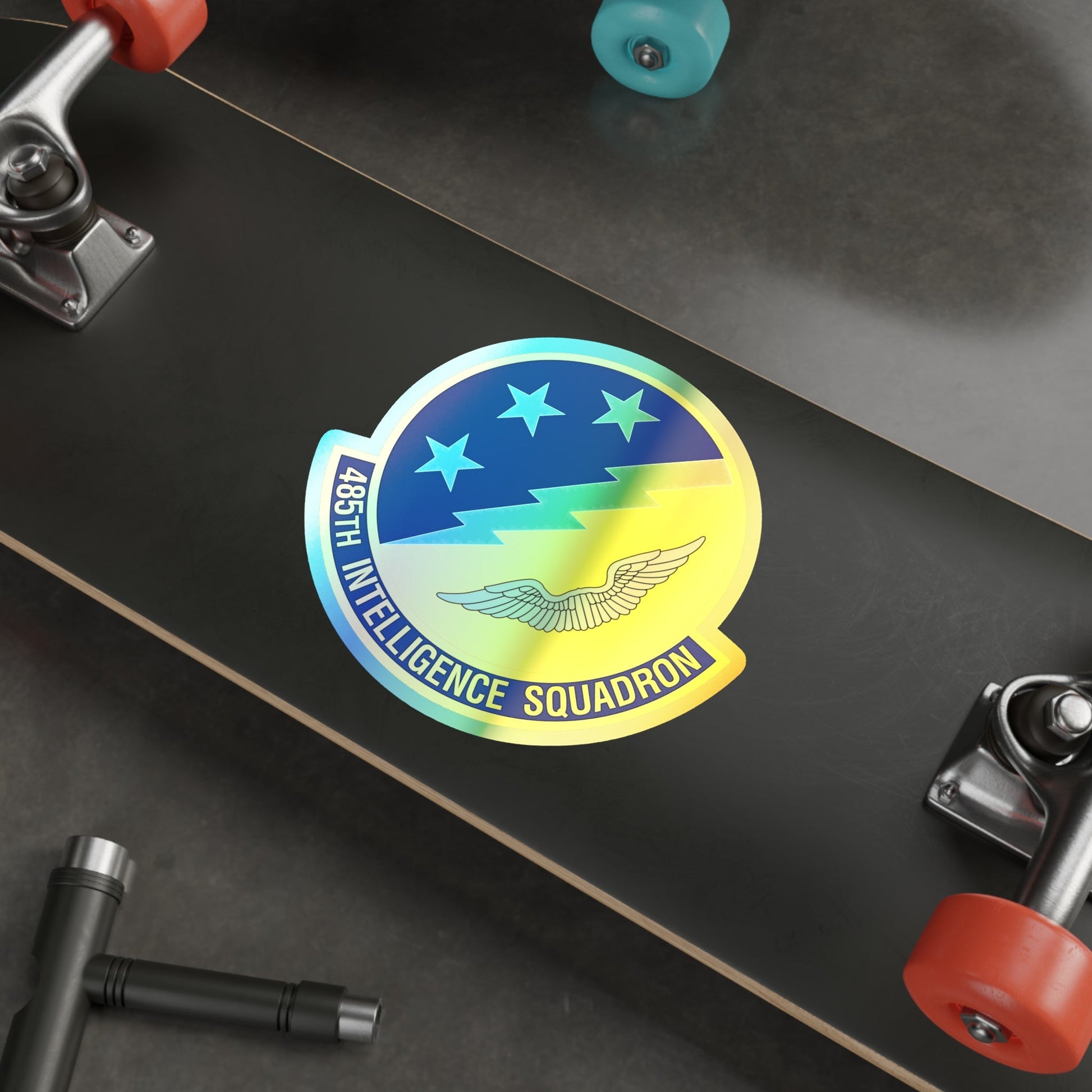 485 Intelligence Squadron ACC (U.S. Air Force) Holographic STICKER Die-Cut Vinyl Decal-The Sticker Space