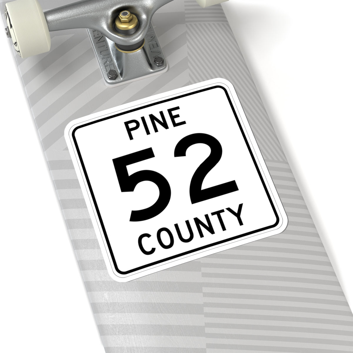 Pine County Route 52 MN (Minnesota) (Road Sign) STICKER Vinyl Kiss-Cut Decal