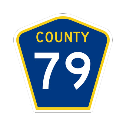 County 79 MN (Minnesota) (Road Sign) STICKER Vinyl Kiss-Cut Decal