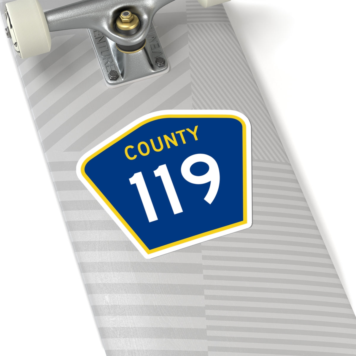 County 119 MN (Minnesota) (Road Sign) STICKER Vinyl Kiss-Cut Decal