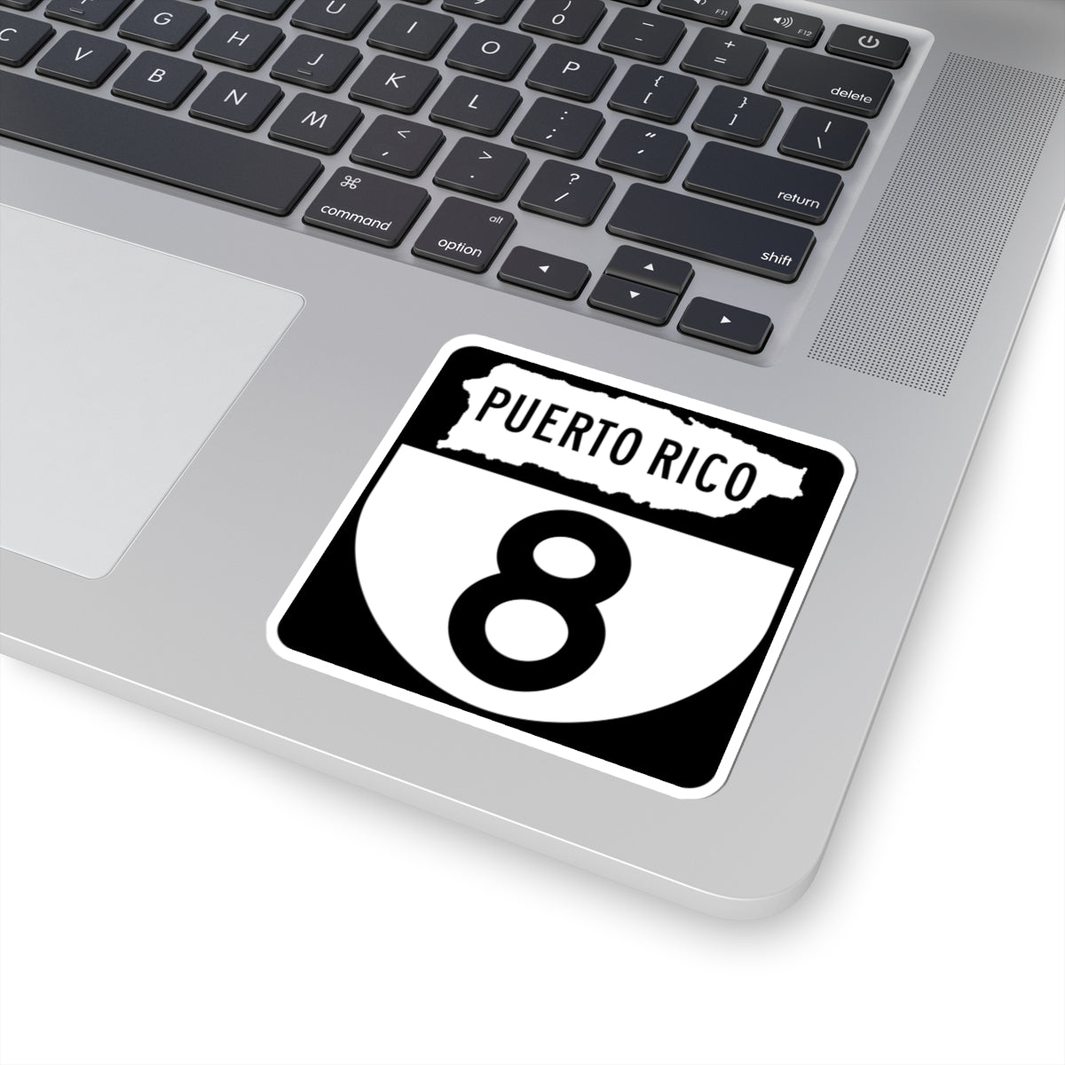 PR old 8 (Puerto Rico) (Road Sign) STICKER Vinyl Kiss-Cut Decal