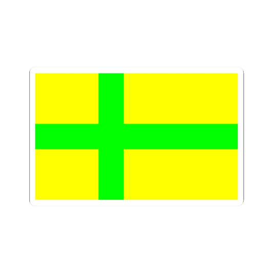 Unofficial flag of Gotland (Sweden) STICKER Vinyl Kiss-Cut Decal