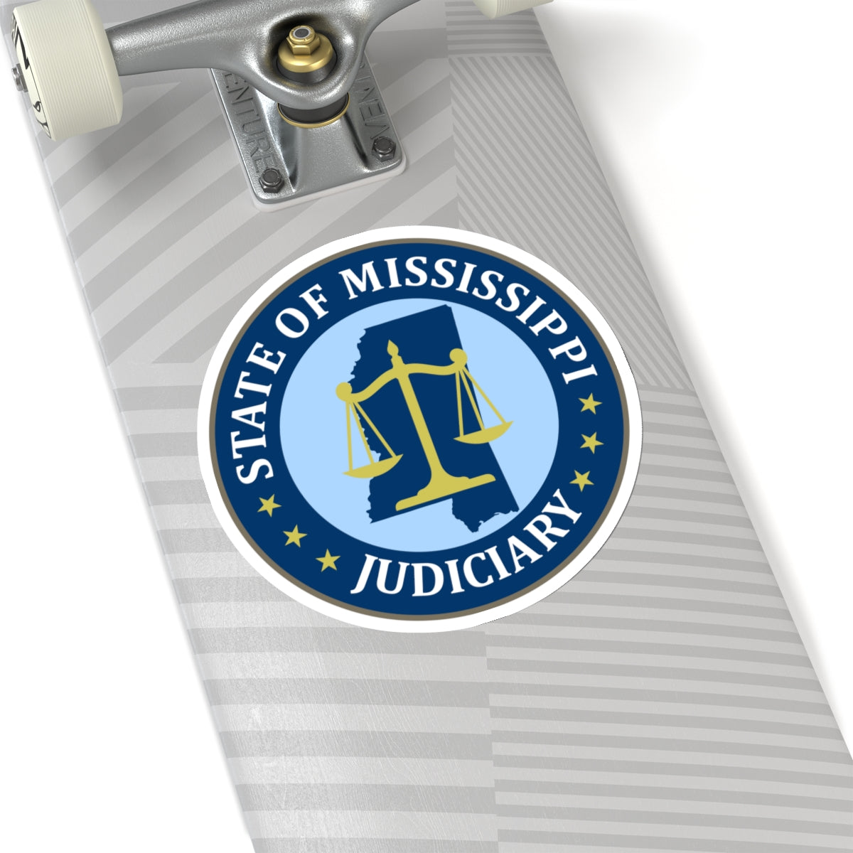 Seal of the Judiciary of Mississippi - STICKER Vinyl Kiss-Cut Decal