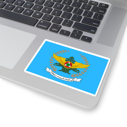 Flag of the Lebanese Air Force (Lebanon) STICKER Vinyl Kiss-Cut Decal