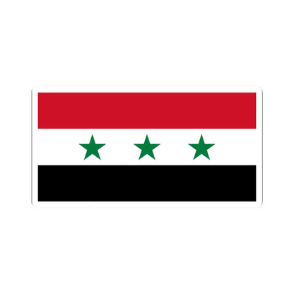 Flag of Syria 1963-1972 (Syria) STICKER Vinyl Kiss-Cut Decal
