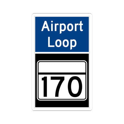 MD Route 170 Airport Loop (Maryland) (Road Sign) STICKER Vinyl Kiss-Cut Decal