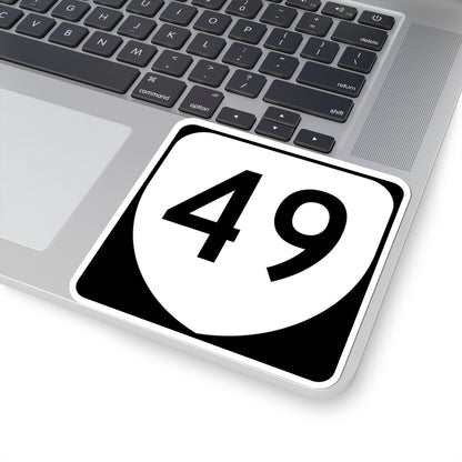 Virginia 49 (Virginia) (Road Sign) STICKER Vinyl Kiss-Cut Decal