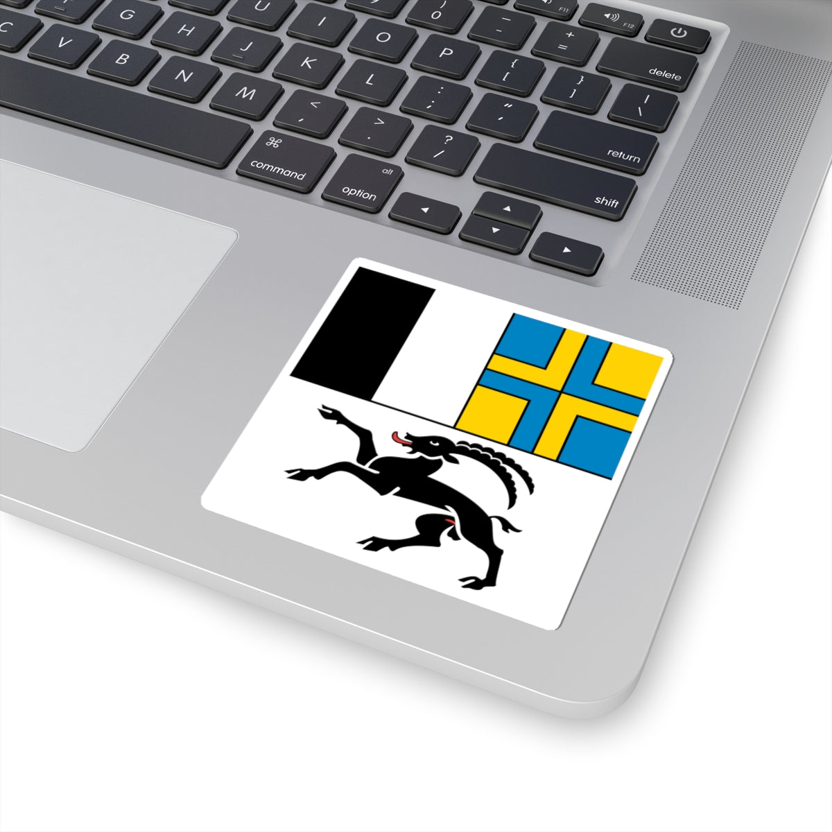 Flag of Canton of Graubunden (Switzerland) STICKER Vinyl Kiss-Cut Decal