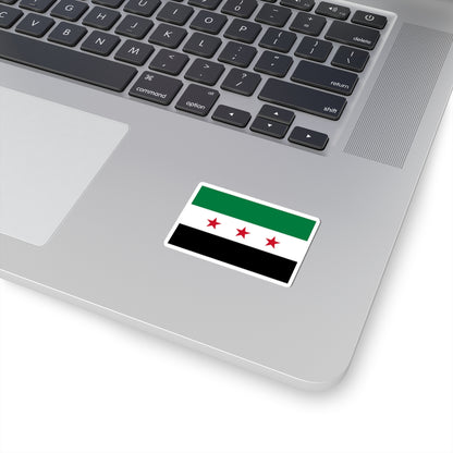 Flag of the Syrian revolution small stars (Syria) STICKER Vinyl Kiss-Cut Decal