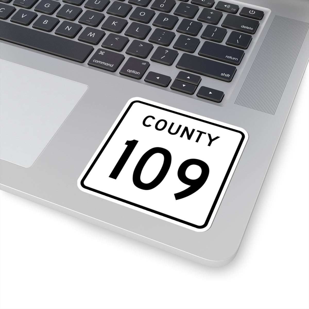 County 109 square (Minnesota) (Road Sign) STICKER Vinyl Kiss-Cut Decal