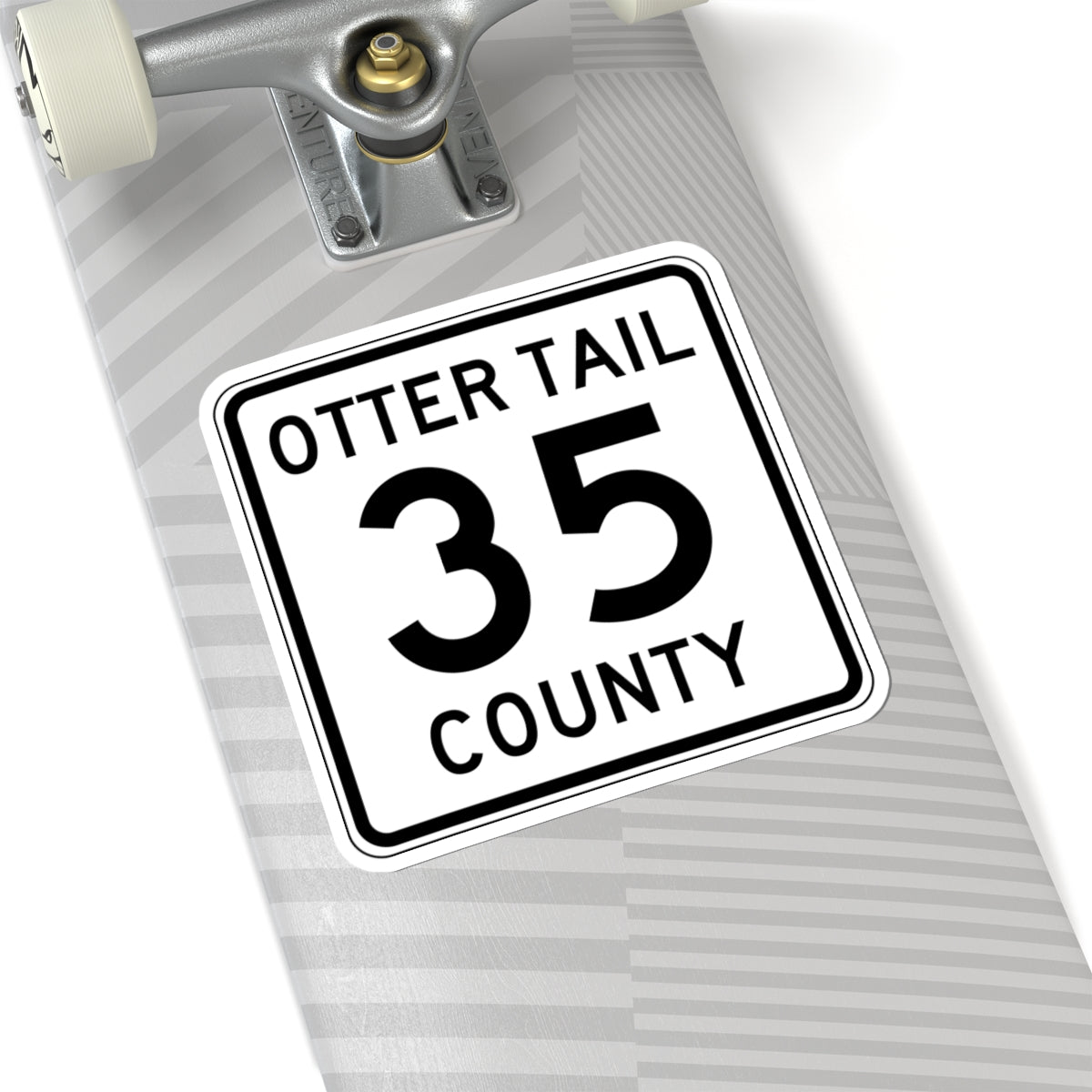 Otter Tail County Route 35 MN (Minnesota) (Road Sign) STICKER Vinyl Kiss-Cut Decal