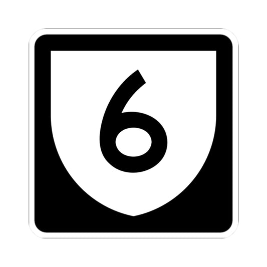 PR urban primary 6 (Puerto Rico) (Road Sign) STICKER Vinyl Kiss-Cut Decal