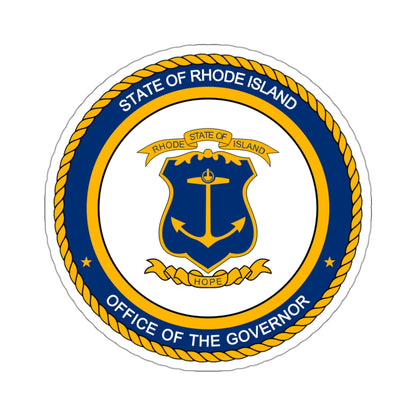 Seal of the Governor of Rhode sland - STICKER Vinyl Kiss-Cut Decal