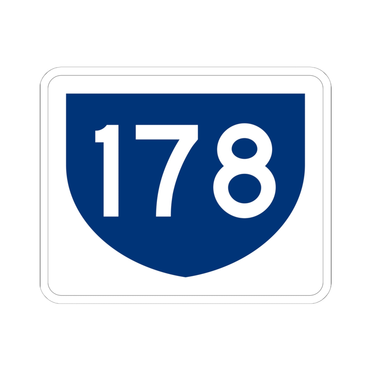 PR primary 178 (Puerto Rico) (Road Sign) STICKER Vinyl Kiss-Cut Decal