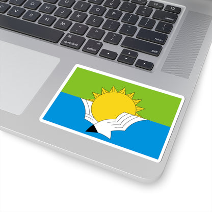 Flag of Volgorechensk Kostroma oblast (Russia) STICKER Vinyl Kiss-Cut Decal