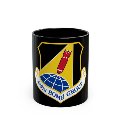 489 Bomb Group AFRC (U.S. Air Force) Black Coffee Mug-11oz-The Sticker Space