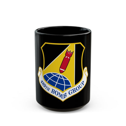 489 Bomb Group AFRC (U.S. Air Force) Black Coffee Mug-15oz-The Sticker Space