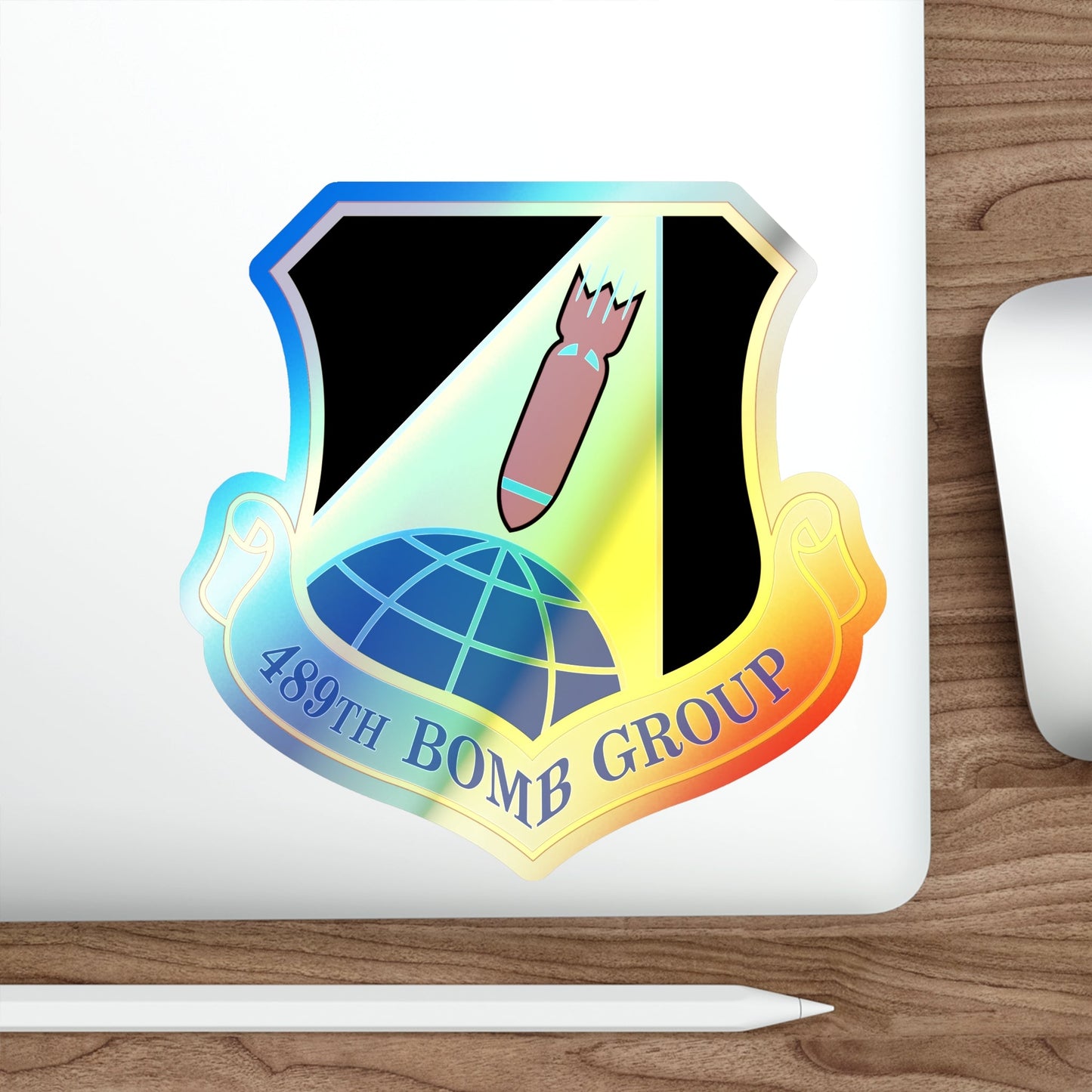 489 Bomb Group AFRC (U.S. Air Force) Holographic STICKER Die-Cut Vinyl Decal-The Sticker Space