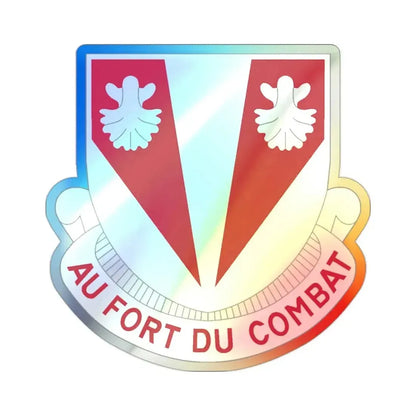 489 Engineer Battalion (U.S. Army) Holographic STICKER Die-Cut Vinyl Decal - The Sticker Space