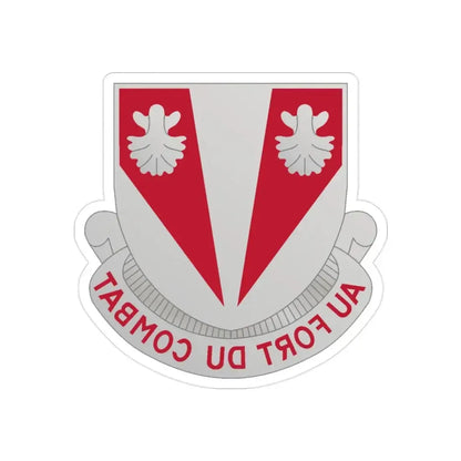 489 Engineer Battalion (U.S. Army) REVERSE PRINT Transparent Die-Cut STICKER - The Sticker Space