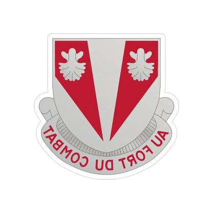 489 Engineer Battalion (U.S. Army) REVERSE PRINT Transparent Die-Cut STICKER - The Sticker Space