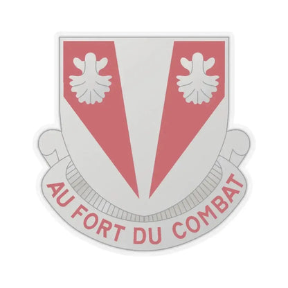 489 Engineer Battalion (U.S. Army) STICKER Vinyl Kiss-Cut Decal 4 Inch Transparent - The Sticker Space