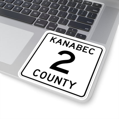 Kanabec County 2 MN (Minnesota) (Road Sign) STICKER Vinyl Kiss-Cut Decal