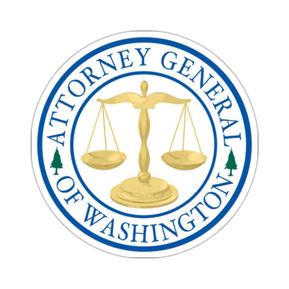 Attorney General of Washington AGO - STICKER Vinyl Kiss-Cut Decal-2 Inch-White-The Sticker Space